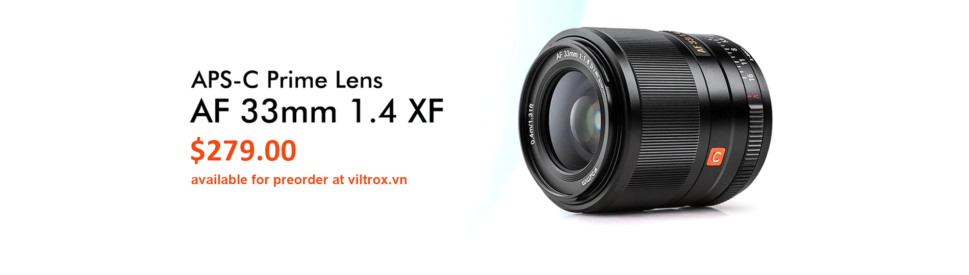 Viltrox 33mm f14 lens