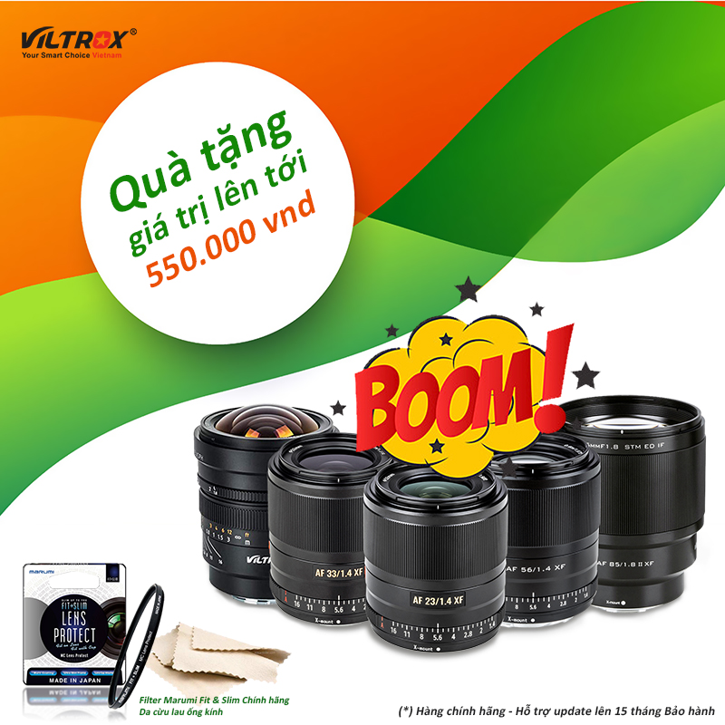 Khuyến mãi Tháng 12 dành cho Viltrox lens ngàm Fuji X